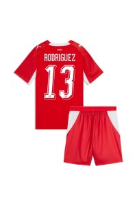 Sveitsi Ricardo Rodriguez #13 Jalkapallovaatteet Lasten Kotipeliasu MM-kisat 2026 Lyhythihainen (+ Lyhyet housut)